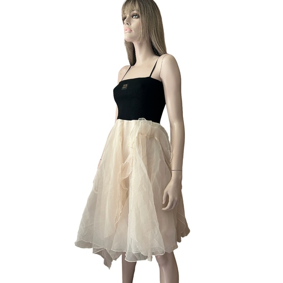 Fofopop Yuefa Fit & Flare Cocktail Dress Organza Party Special Occasion Ruffles - Picture 8 of 14